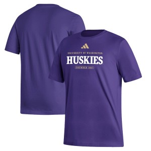 アディダス メンズ Tシャツ トップス Washington Huskies adidas Fresh TShirt Purple