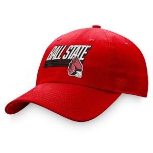 トップ・オブ・ザ・ワールド メンズ 帽子 アクセサリー Ball State Cardinals Top of the World Slice Adjustable Hat Cardinal