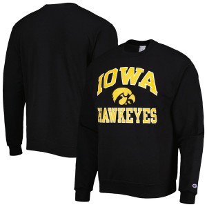 チャンピオン メンズ パーカー・スウェットシャツ アウター Iowa Hawkeyes Champion High Motor Pullover Sweatshirt Black
