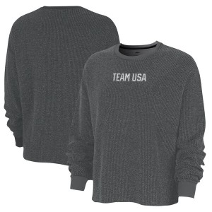 ナイキ レディース パーカー・スウェットシャツ アウター Team USA Nike Women's YogaPullover Sweatshirt Gray