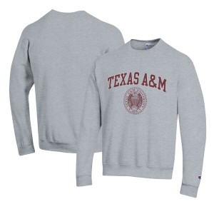 チャンピオン メンズ パーカー・スウェットシャツ アウター Texas A&M Aggies Champion 12th Man Pullover Sweatshirt Heather Gray