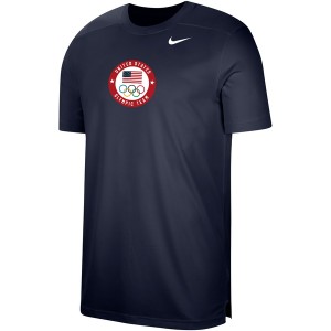 ナイキ メンズ Tシャツ トップス Team USA Nike UV Coach TShirt Navy