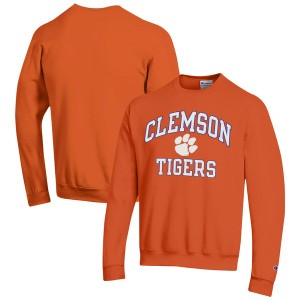 チャンピオン メンズ パーカー・スウェットシャツ アウター Clemson Tigers Champion High Motor Pullover Sweatshirt Orange