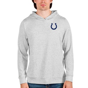 アンティグア メンズ パーカー・スウェットシャツ アウター Indianapolis Colts Antigua Absolute Pullover Hoodie Heathered Gray