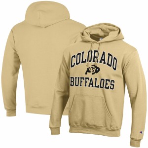 チャンピオン メンズ パーカー・スウェットシャツ アウター Colorado Buffaloes Champion High Motor Pullover Hoodie Gold