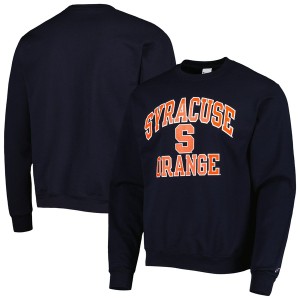 チャンピオン メンズ パーカー・スウェットシャツ アウター Syracuse Orange Champion High Motor Pullover Sweatshirt Navy