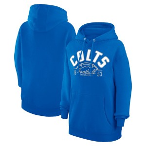 スターター メンズ パーカー・スウェットシャツ アウター Indianapolis Colts Starter Half Ball Team Fleece Pullover Hoodie Royal