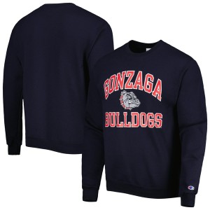 チャンピオン メンズ パーカー・スウェットシャツ アウター Gonzaga Bulldogs Champion High Motor Pullover Sweatshirt Navy