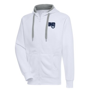 アンティグア メンズ パーカー・スウェットシャツ アウター Indianapolis Colts Antigua Victory FullZip Hoodie White