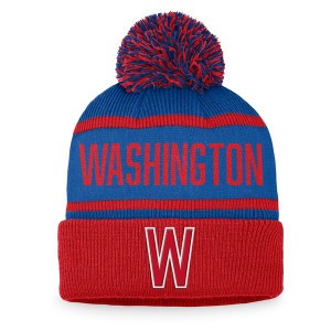 ファナティクス メンズ 帽子 アクセサリー Washington Senators Fanatics Branded Cooperstown Collection Cuffed Knit Hat with Pom Red