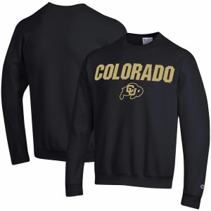 チャンピオン メンズ パーカー・スウェットシャツ アウター Colorado Buffaloes Champion Straight Over Logo Powerblend Pullover Sweat