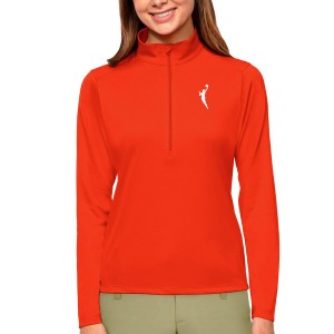 アンティグア レディース パーカー・スウェットシャツ アウター WNBA Antigua Women's Logowoman Tribute HalfZip Pullover Orange