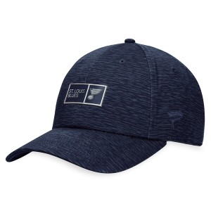 ファナティクス メンズ 帽子 アクセサリー St. Louis Blues Fanatics Branded Authentic Pro Road Adjustable Hat Navy