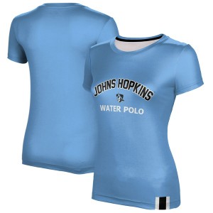 プロスフィア レディース Tシャツ トップス Johns Hopkins Blue Jays Women's Water Polo TShirt Light Blue