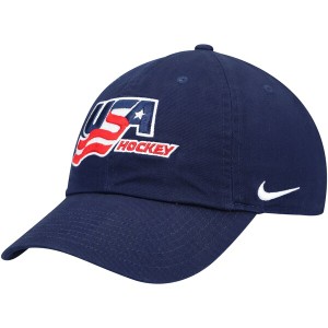 ナイキ レディース 帽子 アクセサリー USA Hockey Nike Women's Campus Adjustable Hat Navy