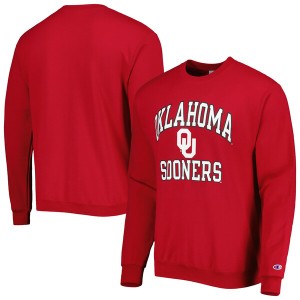 チャンピオン メンズ パーカー・スウェットシャツ アウター Oklahoma Sooners Champion High Motor Pullover Sweatshirt Crimson