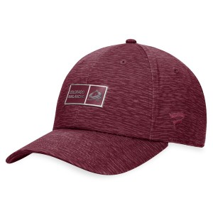ファナティクス メンズ 帽子 アクセサリー Colorado Avalanche Fanatics Branded Authentic Pro Road Adjustable Hat Burgundy