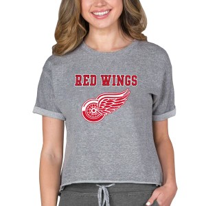 コンセプトスポーツ レディース Tシャツ トップス Detroit Red Wings Concepts Sport Women's TriBlend Mainstream Terry Short Sleeve S