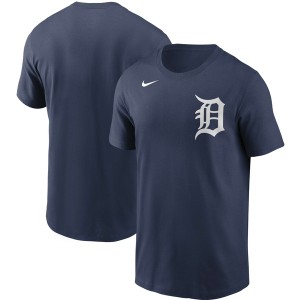ナイキ メンズ Tシャツ トップス Detroit Tigers Nike Team Wordmark TShirt Navy