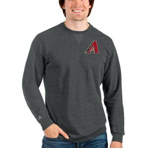 アンティグア メンズ パーカー・スウェットシャツ アウター Arizona Diamondbacks Antigua Reward Crewneck Pullover Sweatshirt Heather