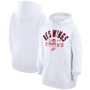 スターター メンズ パーカー・スウェットシャツ アウター Detroit Red Wings Starter Puck Pullover Hoodie White