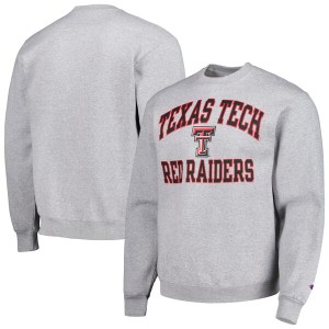 チャンピオン メンズ パーカー・スウェットシャツ アウター Texas Tech Red Raiders Champion High Motor Pullover Sweatshirt Heather G