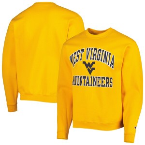 チャンピオン メンズ パーカー・スウェットシャツ アウター West Virginia Mountaineers Champion High Motor Pullover Sweatshirt Gold