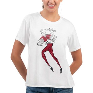 カールバンクス レディース Tシャツ トップス Arizona Cardinals GIII 4Her by Carl Banks Women's Play The Ball TShirt White