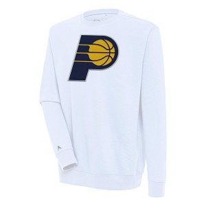 アンティグア メンズ パーカー・スウェットシャツ アウター Indiana Pacers Antigua Victory Pullover Sweatshirt White