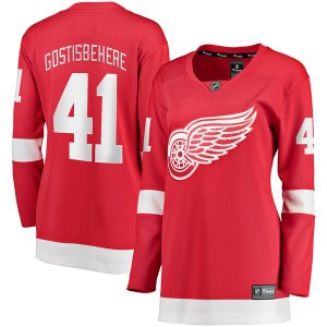 ファナティクス レディース Tシャツ トップス Shayne Gostisbehere Detroit Red Wings Fanatics Branded Women's Home Breakaway Player 