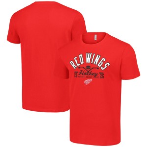スターター メンズ Tシャツ トップス Detroit Red Wings Starter Half Puck TShirt Red