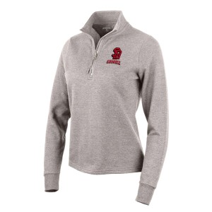 アンティグア レディース パーカー・スウェットシャツ アウター South Dakota Coyotes Antigua Women's Action QuarterZip Pullover Swea