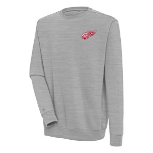 アンティグア メンズ パーカー・スウェットシャツ アウター Detroit Red Wings Antigua Victory Pullover Sweatshirt Heather Gray