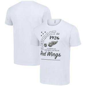 スターター メンズ Tシャツ トップス Detroit Red Wings Starter Arch City Team Graphic TShirt White