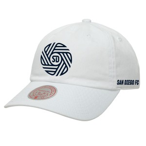 ミッチェル&ネス メンズ 帽子 アクセサリー San Diego FC Mitchell & Ness Unisex Flow Adjustable Dad Hat White