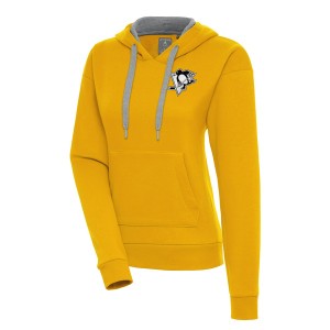 アンティグア レディース パーカー・スウェットシャツ アウター Pittsburgh Penguins Antigua Women's Metallic Logo Victory Pullover H