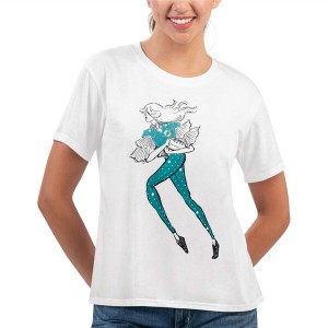 カールバンクス レディース Tシャツ トップス Miami Dolphins GIII 4Her by Carl Banks Women's Play The Ball TShirt White