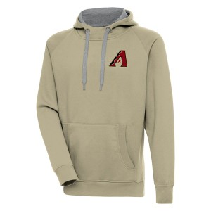 アンティグア メンズ パーカー・スウェットシャツ アウター Arizona Diamondbacks Antigua Victory Pullover Hoodie Khaki