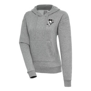 アンティグア レディース パーカー・スウェットシャツ アウター Pittsburgh Penguins Antigua Women's Metallic Logo Victory Pullover H