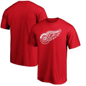 ファナティクス メンズ Tシャツ トップス Detroit Red Wings Fanatics Branded Primary Logo Team TShirt Red