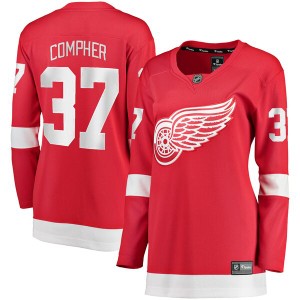 ファナティクス レディース Tシャツ トップス J.T. Compher Detroit Red Wings Fanatics Branded Women's Home Breakaway Player Jersey 