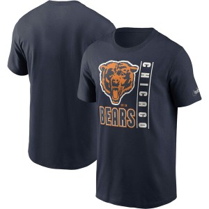 ナイキ メンズ Tシャツ トップス Chicago Bears Nike Lockup Essential TShirt Navy