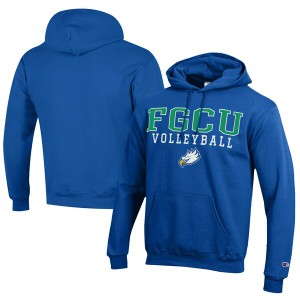 チャンピオン メンズ パーカー・スウェットシャツ アウター Florida Gulf Coast Eagles Champion Stacked Logo Volleyball Eco Powerblen