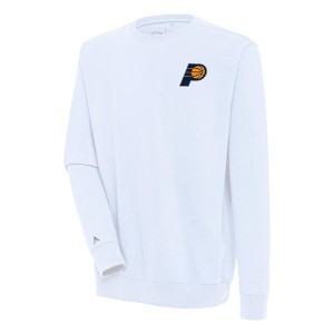 アンティグア メンズ パーカー・スウェットシャツ アウター Indiana Pacers Antigua Victory Pullover Sweatshirt White