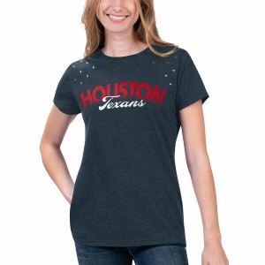 カールバンクス レディース Tシャツ トップス Houston Texans GIII 4Her by Carl Banks Women's Main Game TShirt Heathered Navy