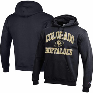 チャンピオン メンズ パーカー・スウェットシャツ アウター Colorado Buffaloes Champion High Motor Pullover Hoodie Black