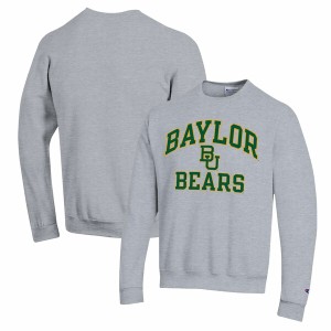 チャンピオン メンズ パーカー・スウェットシャツ アウター Baylor Bears Champion High Motor Pullover Sweatshirt Heather Gray