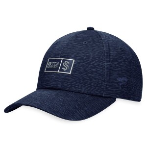 ファナティクス メンズ 帽子 アクセサリー Seattle Kraken Fanatics Branded Authentic Pro Road Adjustable Hat Deep Sea Blue