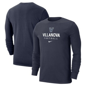 ナイキ メンズ Tシャツ トップス Villanova Wildcats Nike Long Sleeve TShirt Navy