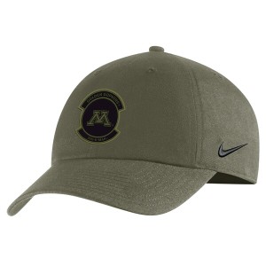 ナイキ メンズ 帽子 アクセサリー Minnesota Golden Gophers Nike Military Pack Heritage86 Adjustable Hat Olive